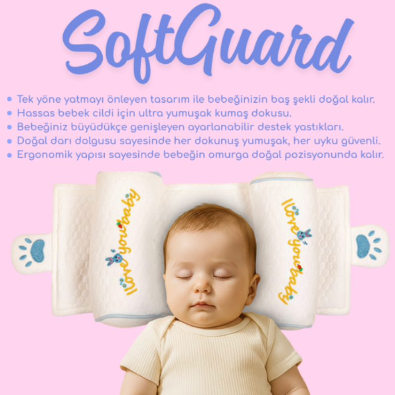 SoftGuard Yenidoğan Ayarlanabilir Bebek Yastığı