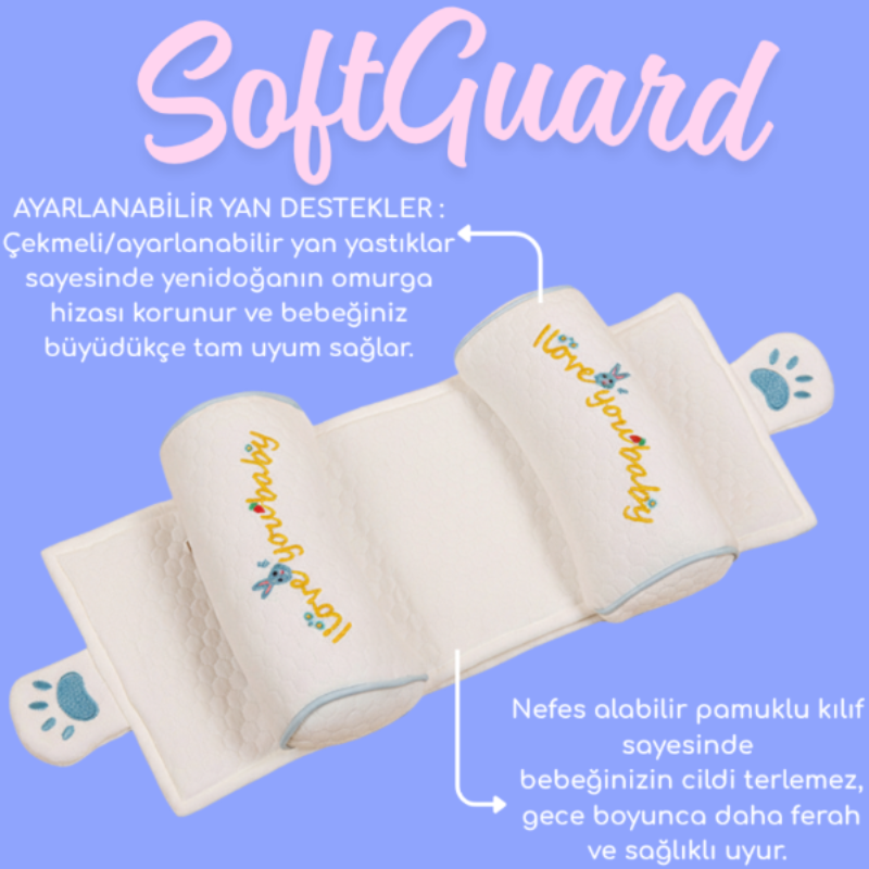 SoftGuard Yenidoğan Ayarlanabilir Bebek Yastığı